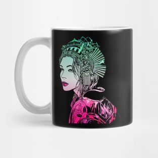 Japanese Geisha Samurai Warrior 106 Mug